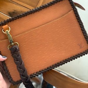 Authentic, Repurposed Louis Vuitton Crossbody